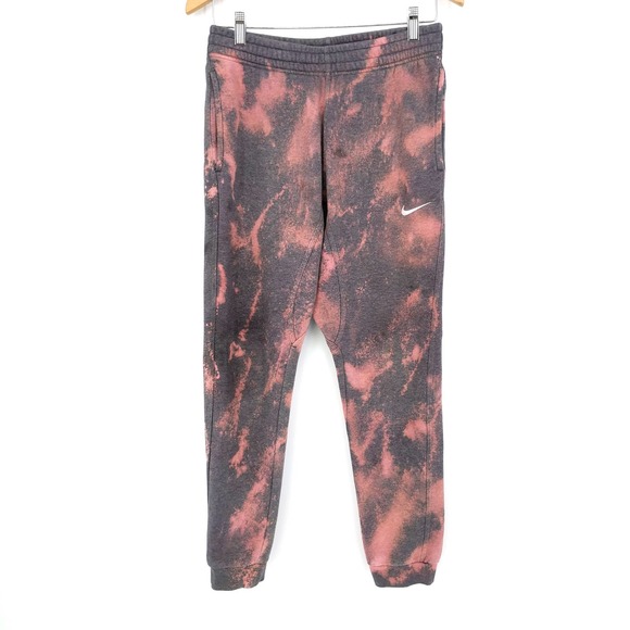 Nike Other - Nike Custom Hand Bleach Tie Dye Fleece Joggers S